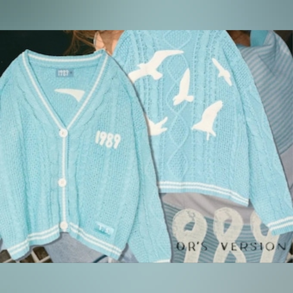 NWT Official Taylor Swift 1989 Taylor's Version Cardigan M/L